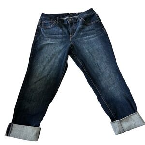 1822 Classic Dark Blue Boyfriend Jeans SZ 12